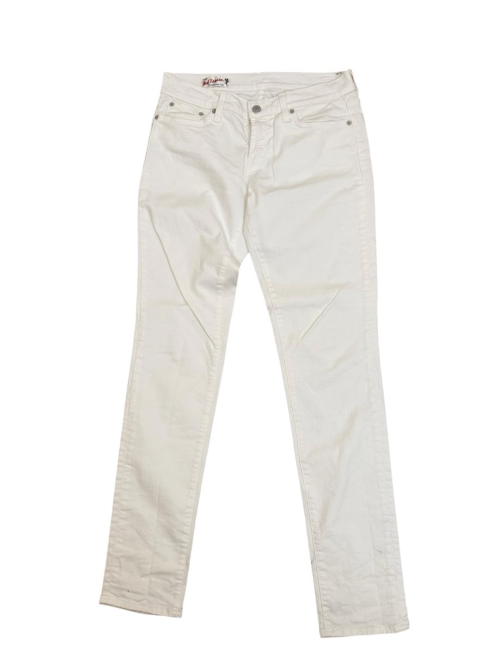 Red Engine Women's Slim Straight White Jeans
